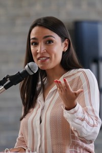 Alexandria Ocasio-Cortez at a public appearance for Congresswoman Alexandria Ocasio-Cortez Town Hall Meeting for New York''s 14th Congressional District, Hunts Point SNAP Center, Bronx, NY July 6, 2023. Photo By: Kristin Callahan/Everett Collection