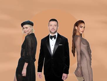 Image of Charlize Theron, Justin Timberlake, and Megan Fox, celebrities who have OCD.