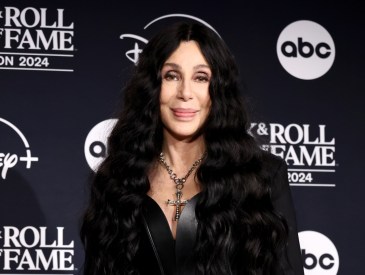 Inductee Cher poses in the press room during the 2024 Rock & Roll Hall Of Fame Induction Ceremony streaming on Disney+ at Rocket Mortgage Fieldhouse on October 19, 2024 in Cleveland, Ohio.