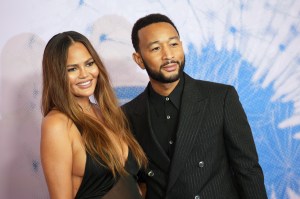 WEST HOLLYWOOD, CALIFORNIA - MARCH 06:  Chrissy Teigen and John Legend attend the 2024 Green Carpet Fashion Awards at 1 Hotel West Hollywood on March 06, 2024 in West Hollywood, California. (Photo by JC Olivera/FilmMagic)
