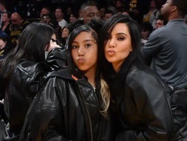 North West and Kim Kardashian