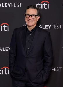 HOLLYWOOD, CALIFORNIA - APRIL 21: Stephen Colbert arrives at Paley Fest LA 2024 - "The Late Show With Stephen Colbert" at the Dolby Theatre on April 21, 2024 in Hollywood, California. (Photo by Kevin Winter/Getty Images)