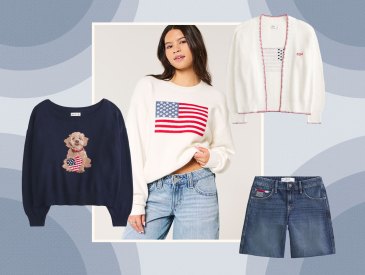 hollister, hollister americana collection, hollister american flag sweater 2025
