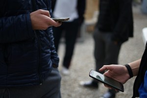 teens on phones