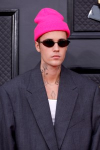 LAS VEGAS, NEVADA - APRIL 03: Justin Bieber attends the 64th Annual GRAMMY Awards at MGM Grand Garden Arena on April 03, 2022 in Las Vegas, Nevada. (Photo by Frazer Harrison/Getty Images for The Recording Academy)
