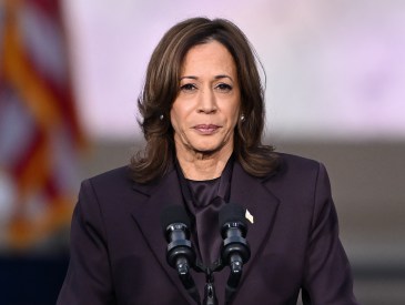 US Vice President Democratic presidential candidate Kamala Harris speaks at Howard University in Washington, DC, on November 6, 2024. Donald Trump won a sweeping victory on November 6, 2024 in the US presidential election, defeating Kamala Harris to complete an astonishing political comeback that sent shock waves around the world.