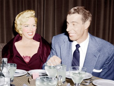 Marilyn Monroe with her second husband, Joe DiMaggio, 1954.