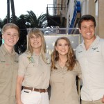 Robert Irwin, Terri Irwin, Bindi Irwin, Chandler Powell at the induction ceremony for Posthumous Star on the Hollywood Walk of Fame for Steve Irwin, Hollywood Boulevard, Los Angeles, CA April 26, 2018. Photo By: Michael Germana/Everett Collection