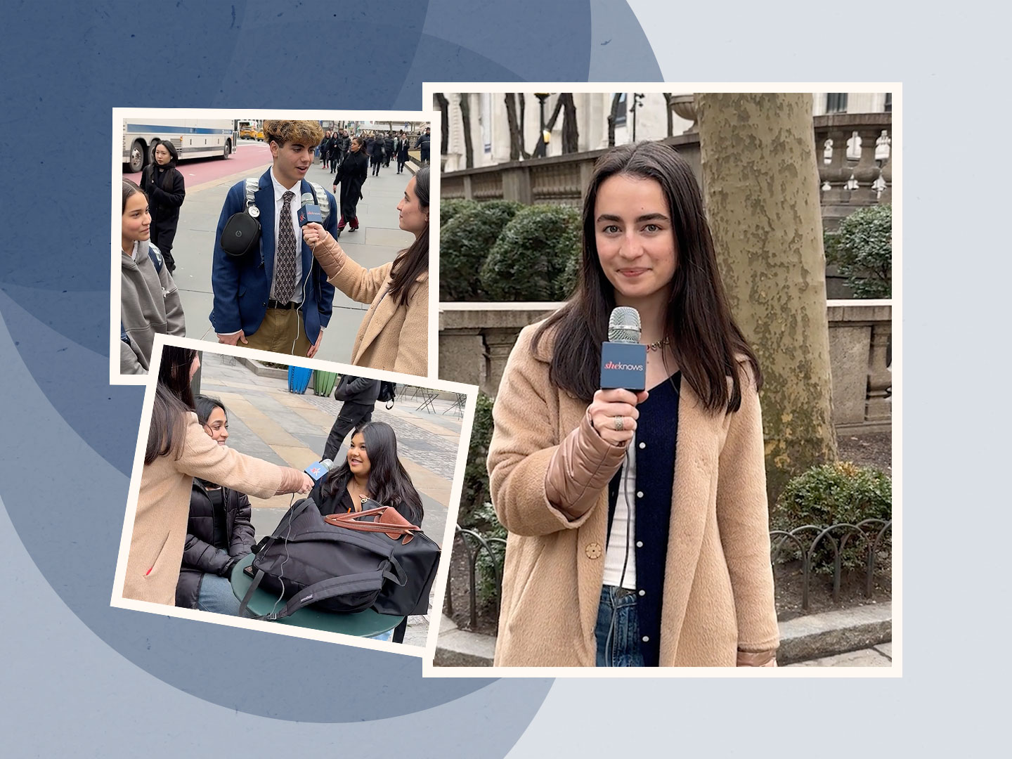 SheKnows' Gen Z correspondent Ivy Becker interviewing teens.