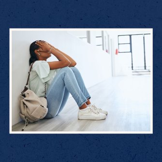 teen girl struggling with depression
