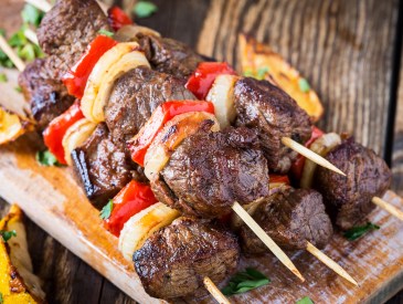 Steak skewers, the pioneer woman