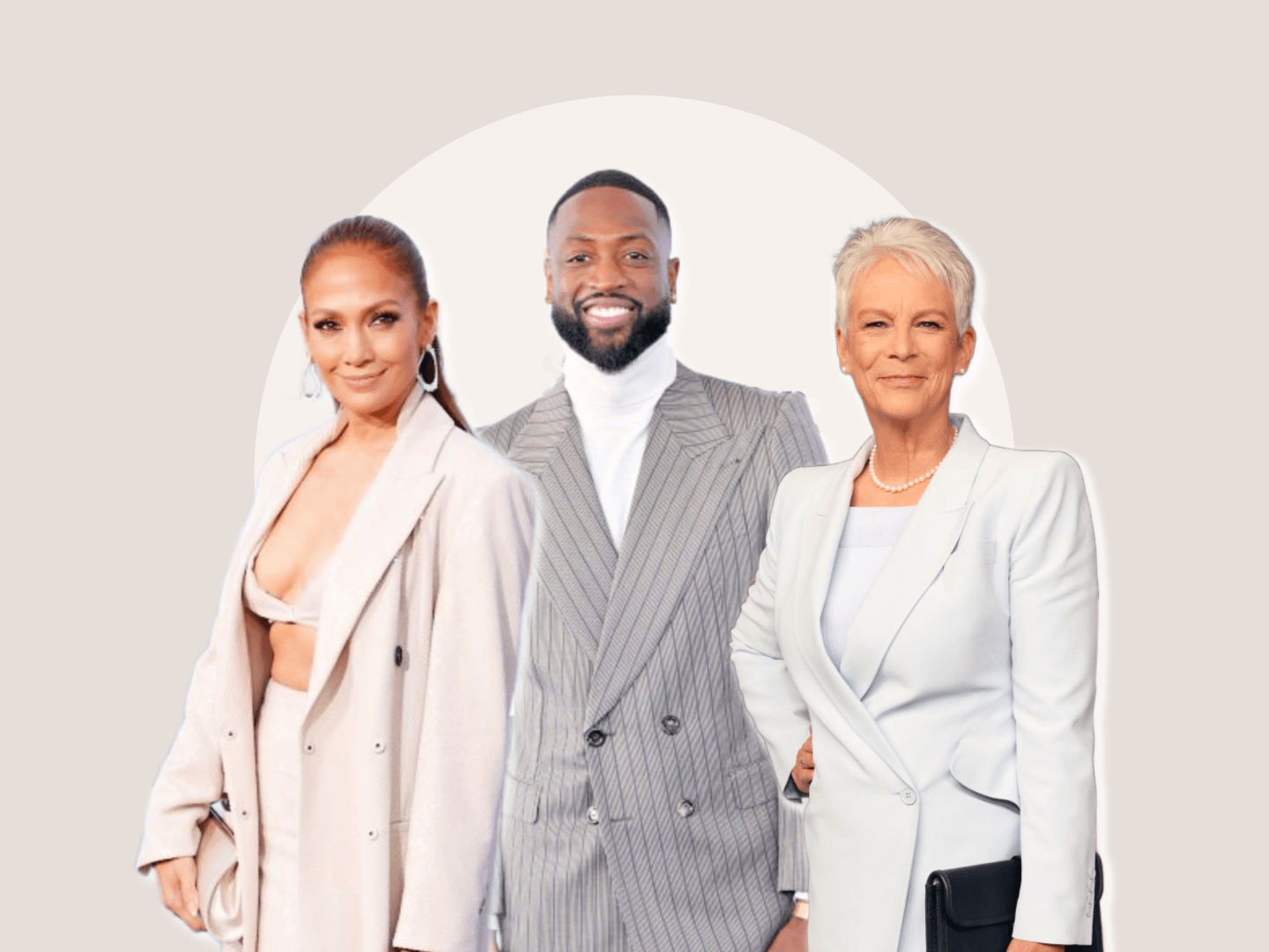Jennifer Lopez, Dwyane Wade, Jamie Lee Curtis