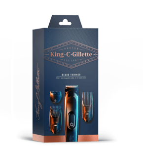 King C. Gillette Cordless Men's Beard Trimmer Shave Kit