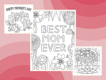 Mother's Day coloring pages