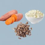 TikTok sweet potato hot honey cottage cheese bowl